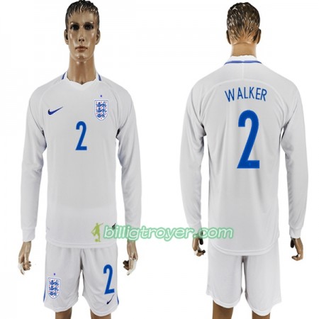 Billige Fotballdrakter England Walker 2 VM 2018 Hjemmedraktsett Langermet